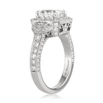 3.10ct Cushion Cut Diamond Engagement Ring