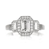 1.78ct Emerald Cut Diamond Engagement Ring