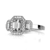 1.78ct Emerald Cut Diamond Engagement Ring