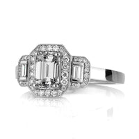 1.78ct Emerald Cut Diamond Engagement Ring