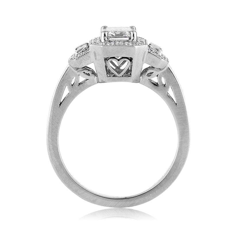 1.78ct Emerald Cut Diamond Engagement Ring