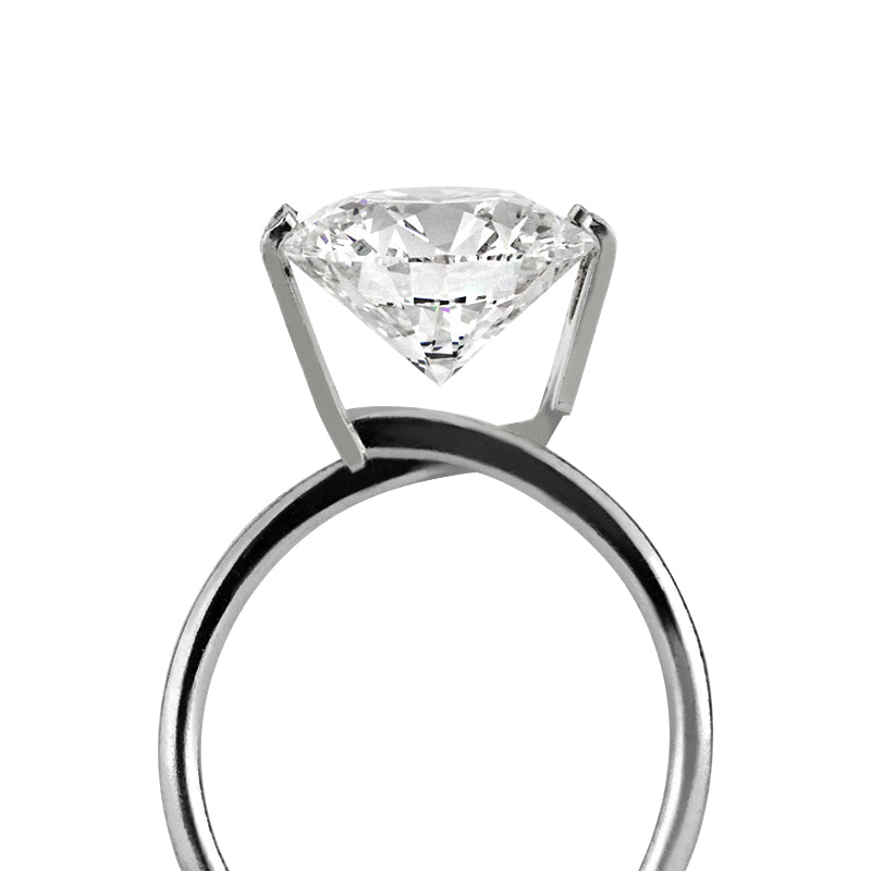 5.05ct Round Brilliant Cut Loose Diamond Solitaire Engagement Ring