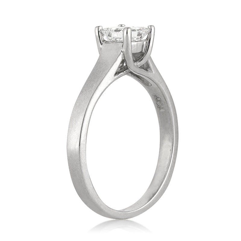 0.70ct Princess Cut Diamond Solitaire Engagement Ring