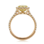 1.59ct Fancy Light Yellow Heart Shaped Diamond Engagement Ring