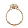 1.70ct Fancy Light Yellow Oval Cut Diamond Engagement Ring