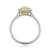 1.82ct Fancy Light Yellow Oval Cut Diamond Engagement Ring