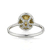 1.82ct Fancy Light Yellow Oval Cut Diamond Engagement Ring