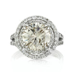 5.03ct Round Brilliant Cut Diamond Engagement Ring