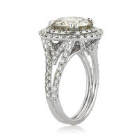 5.03ct Round Brilliant Cut Diamond Engagement Ring