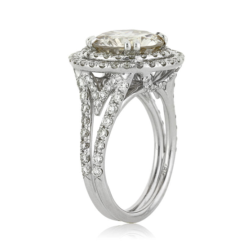 5.03ct Round Brilliant Cut Diamond Engagement Ring