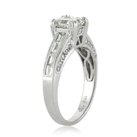 2.12ct Princess Cut Diamond Engagement Ring
