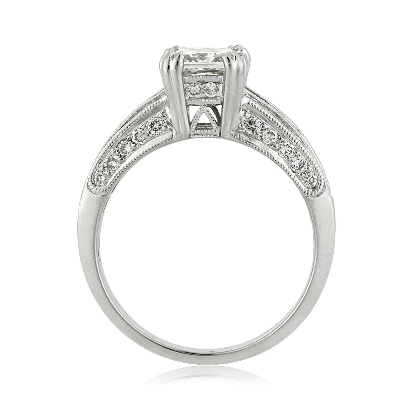 2.12ct Princess Cut Diamond Engagement Ring