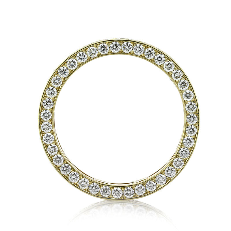 3.00ct Round Brilliant Cut Diamond Eternity Band in 18K Yellow Gold