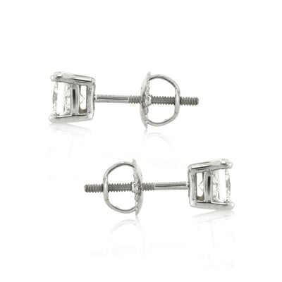 1.45ct Princess Cut Diamond Stud Earrings