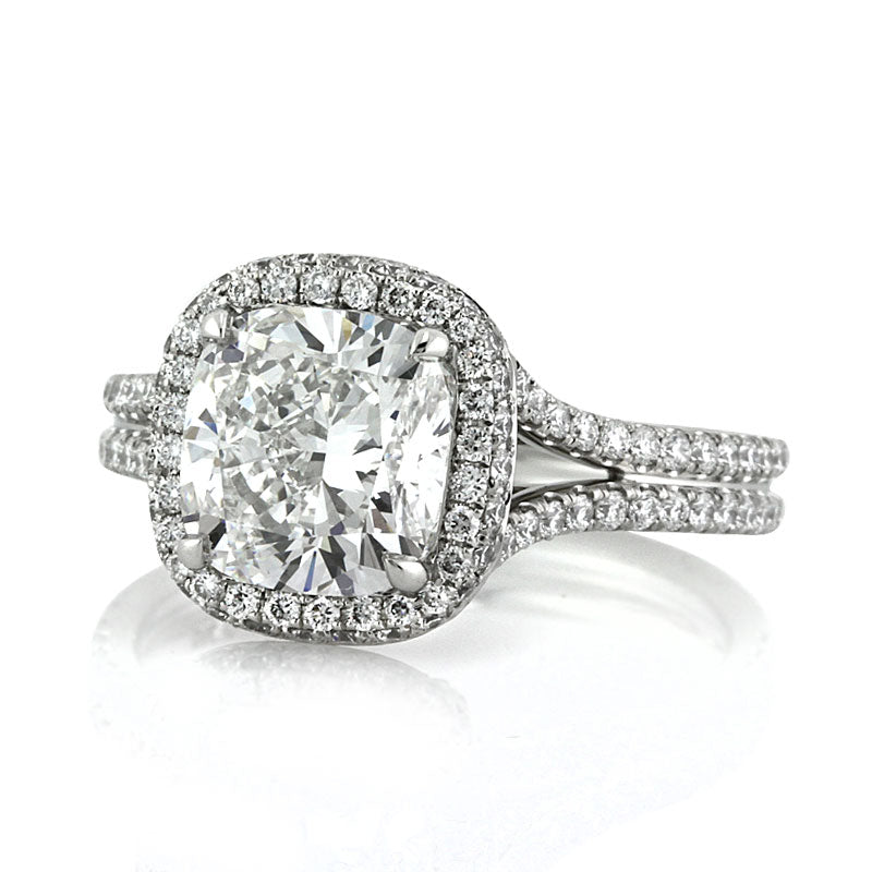 3.55ct Cushion Cut Diamond Engagement Ring
