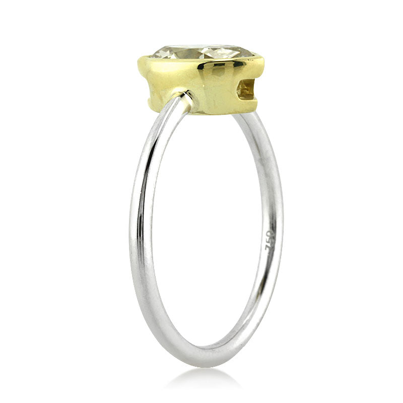 1.04ct Fancy Light Yellow Marquise Diamond Solitaire Engagement Ring