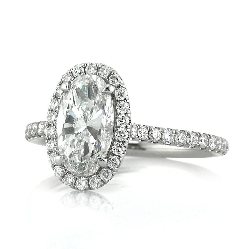 2.20ct Oval Cut Diamond Engagement Ring