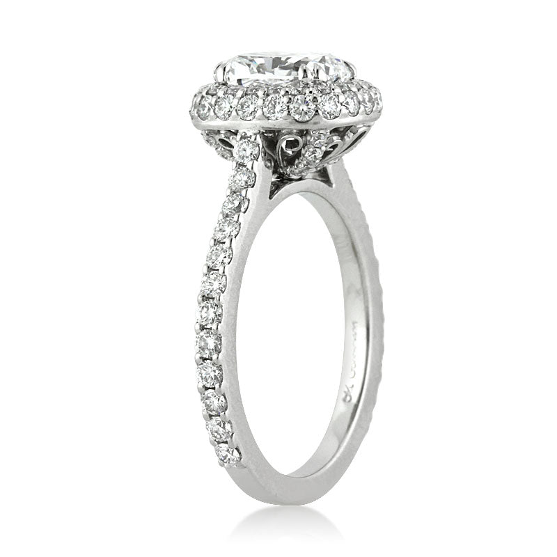 3.55ct Cushion Cut Diamond Engagement Ring Wedding Set