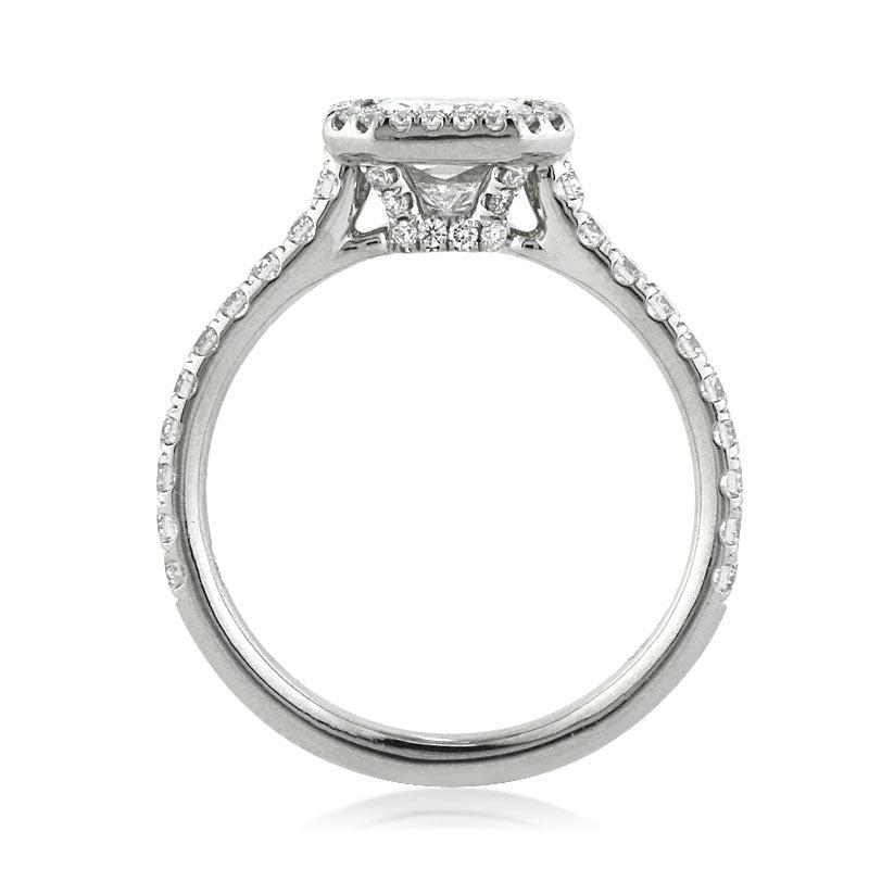 1.86ct Radiant Cut Diamond Engagement Ring