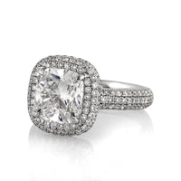 4.42ct Cushion Cut Diamond Engagement Ring