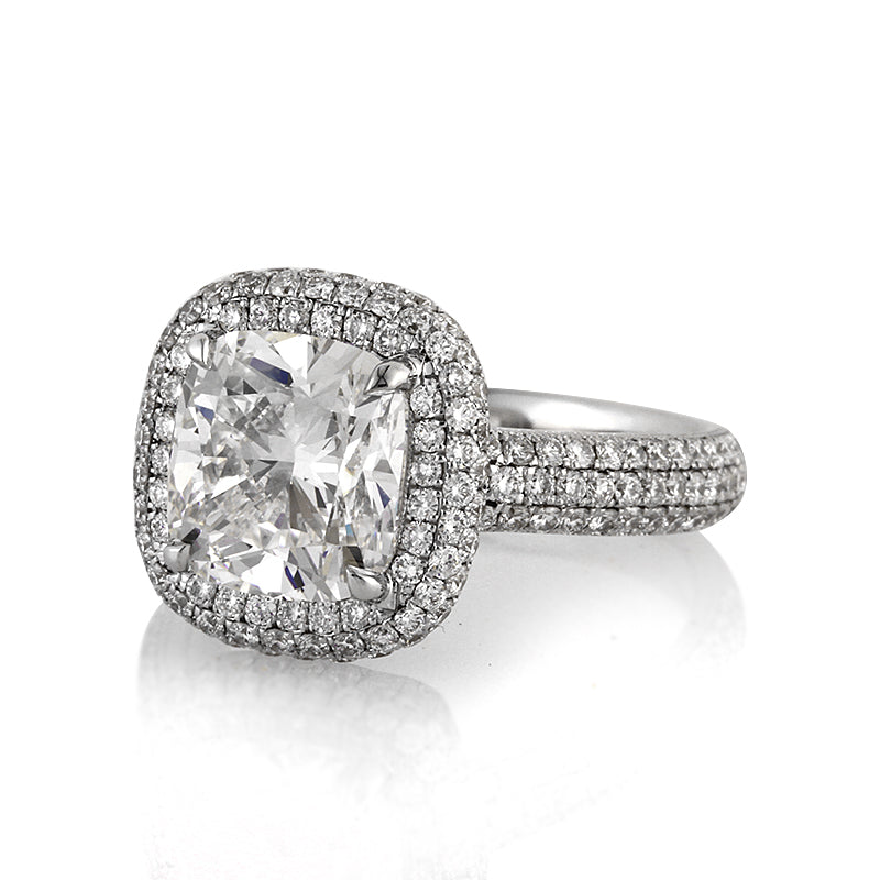 4.42ct Cushion Cut Diamond Engagement Ring