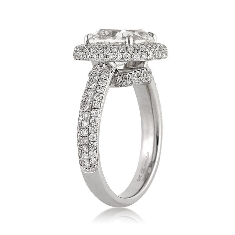 4.42ct Cushion Cut Diamond Engagement Ring