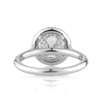 3.76ct Round Brilliant Cut Diamond Halo Engagement Ring