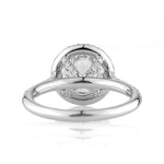 3.76ct Round Brilliant Cut Diamond Halo Engagement Ring