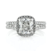 2.92ct Cushion Cut Diamond Engagement Ring