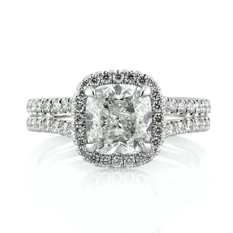 2.92ct Cushion Cut Diamond Engagement Ring