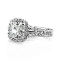 2.92ct Cushion Cut Diamond Engagement Ring