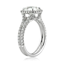 2.92ct Cushion Cut Diamond Engagement Ring