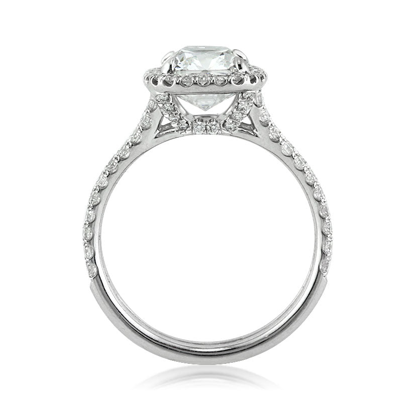 2.92ct Cushion Cut Diamond Engagement Ring