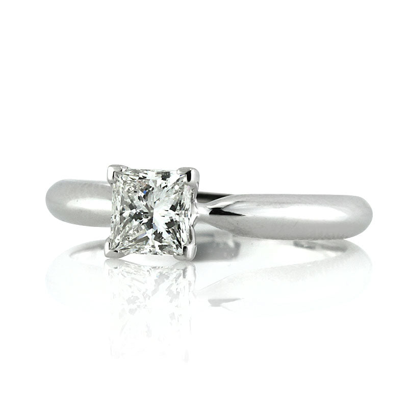 0.70ct Princess Cut Diamond Solitaire Engagement Ring