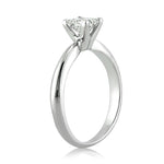 0.70ct Princess Cut Diamond Solitaire Engagement Ring