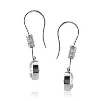 6.53ct Round Brilliant Cut Diamond Dangle Earrings
