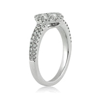 1.00ct Round Brilliant Cut Diamond Cluster Right-Hand Ring