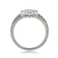 1.00ct Round Brilliant Cut Diamond Cluster Right-Hand Ring