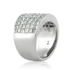 5.00ct Princess Cut Diamond Invisible Set Right-Hand Ring