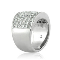 5.00ct Princess Cut Diamond Invisible Set Right-Hand Ring