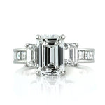 4.42ct Emerald Cut Diamond Engagement Ring