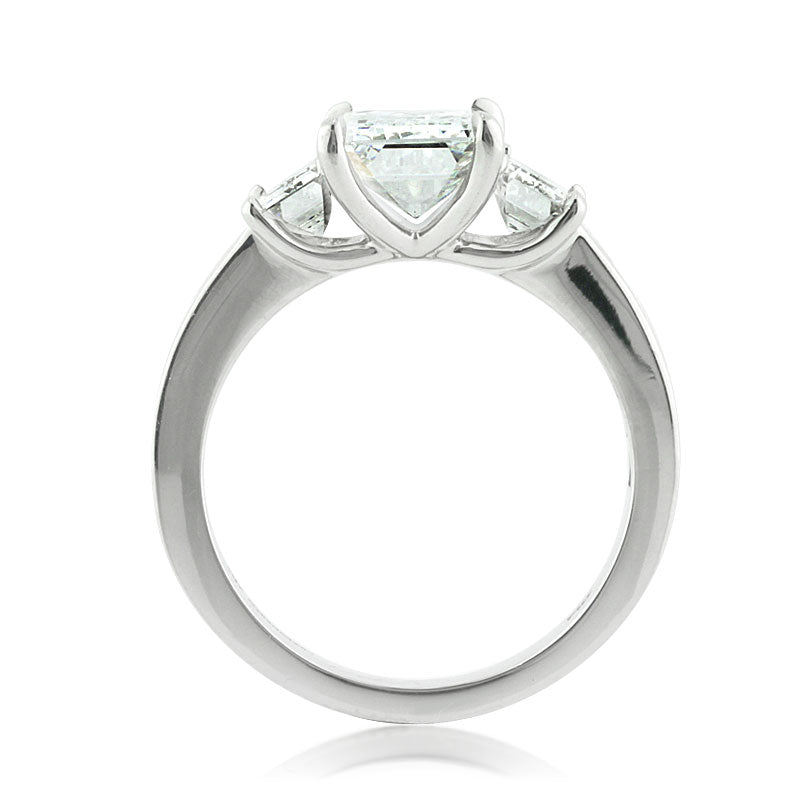 4.42ct Emerald Cut Diamond Engagement Ring