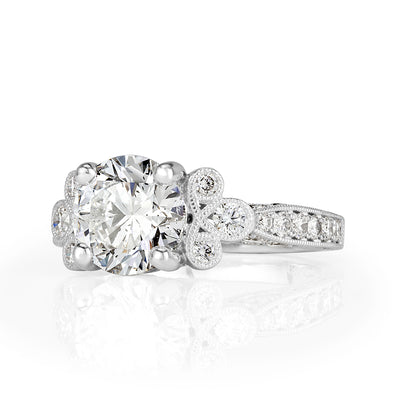 3.54ct Round Brilliant Cut Diamond Engagement Ring