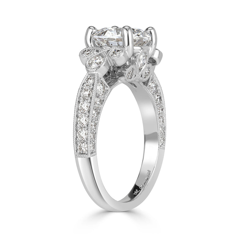 3.54ct Round Brilliant Cut Diamond Engagement Ring