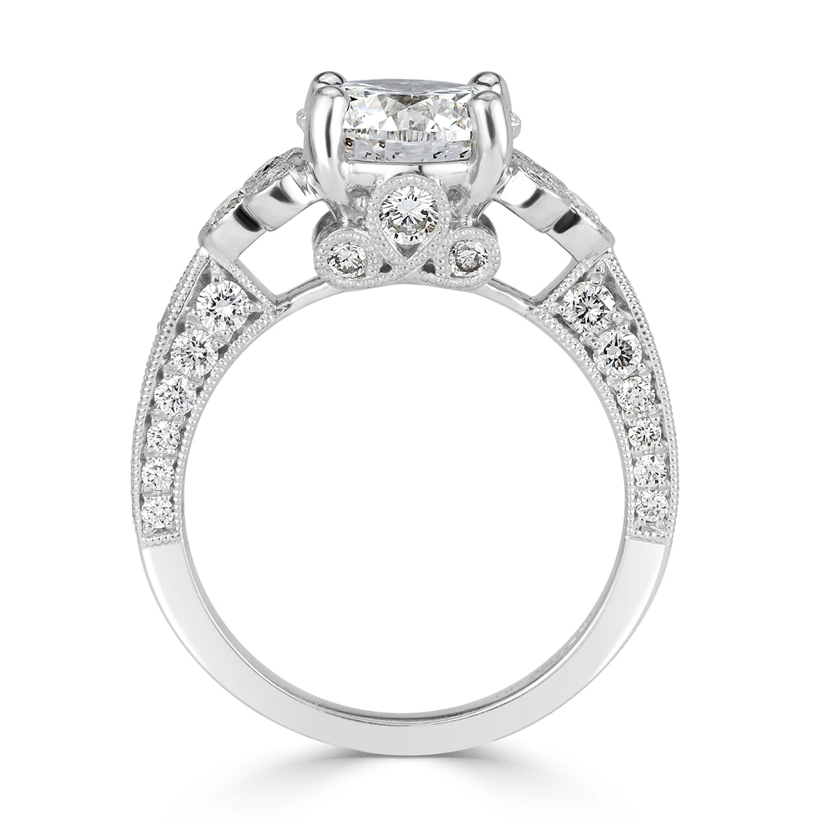 3.54ct Round Brilliant Cut Diamond Engagement Ring