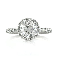 2.41ct Old European Cut Diamond Engagement Ring