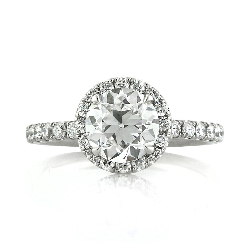 2.41ct Old European Cut Diamond Engagement Ring