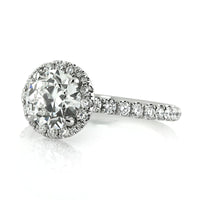 2.41ct Old European Cut Diamond Engagement Ring