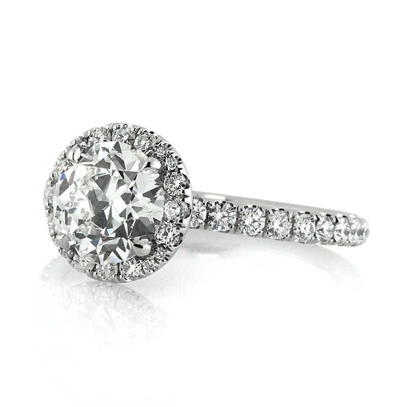 2.41ct Old European Cut Diamond Engagement Ring