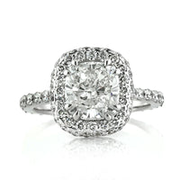 3.24ct Cushion Cut Diamond Engagement Ring